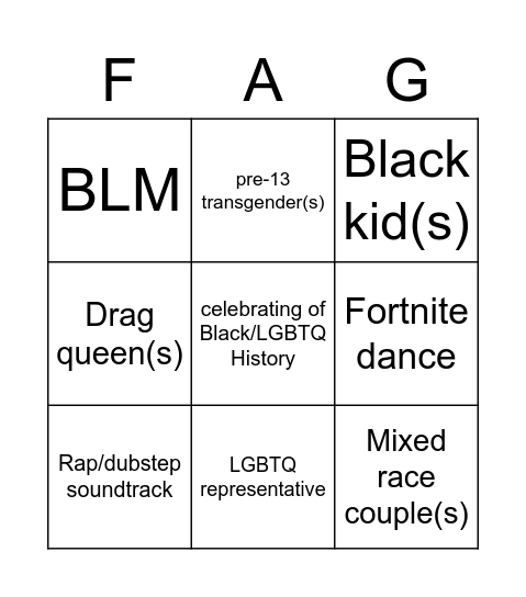 "Current year" corporate product Bingo Card