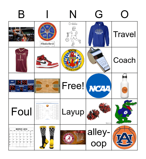 Basketball Bingo Card