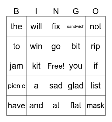 Module 1 Week 1 Bingo Card