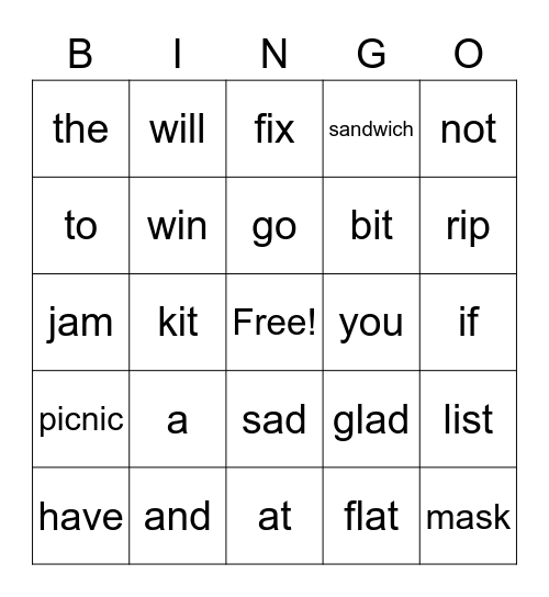 Module 1 Week 1 Bingo Card
