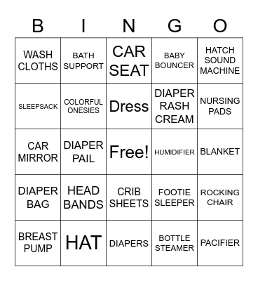 Baby Ejike Bingo Card