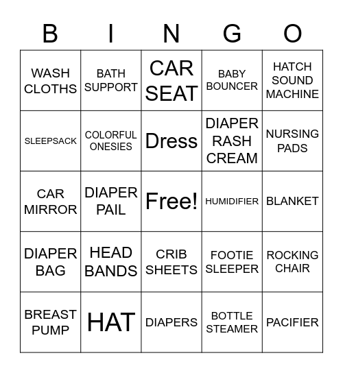 Baby Ejike Bingo Card