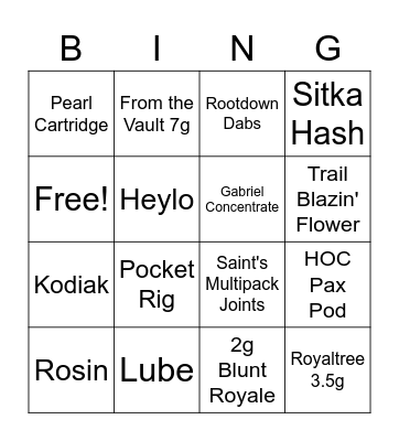 Sales Bingo Card