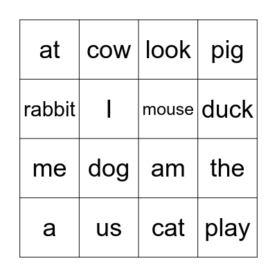 The Play Bingo Card