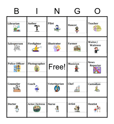 CAREER BINGO Card