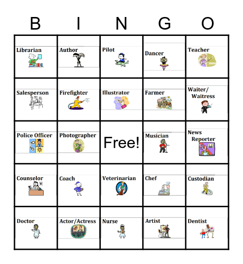 CAREER BINGO Card