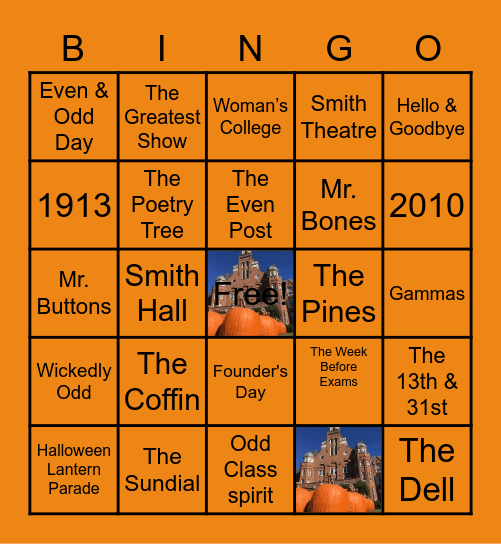 Pumpkin Parade Bingo: Round Three Bingo Card