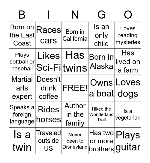 EMT Bingo Card