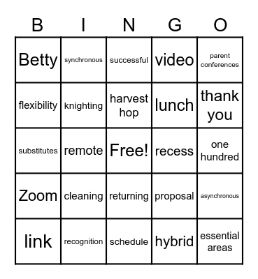 Better Together! Bingo Card