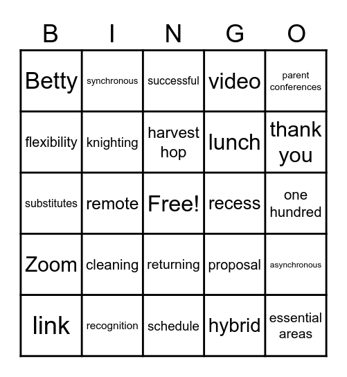 Better Together! Bingo Card