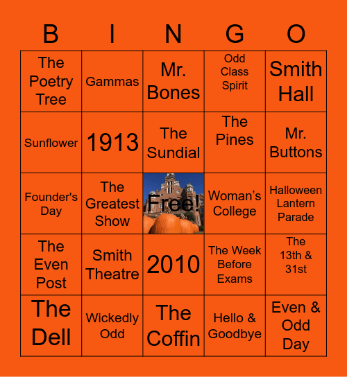 Pumpkin Parade Bingo: Round Three Bingo Card