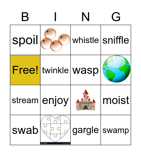 October Special Bingo Card