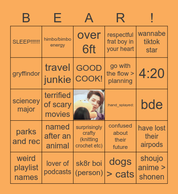 bear's bingo Card