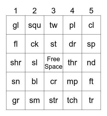 Alphabet Bingo Card