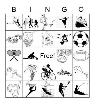 Sports Bingo Card
