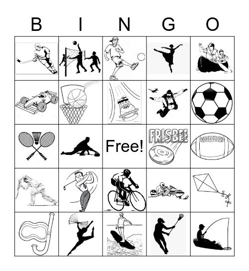 Sports Bingo Card
