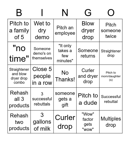 hi Bingo Card