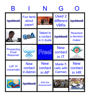 Solutions Prospecting Day!! Bingo Card