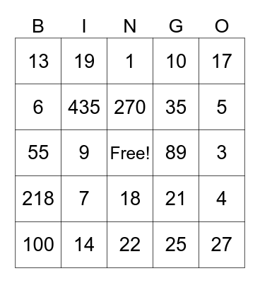 AMERICAN GOVERNMENT Bingo Card