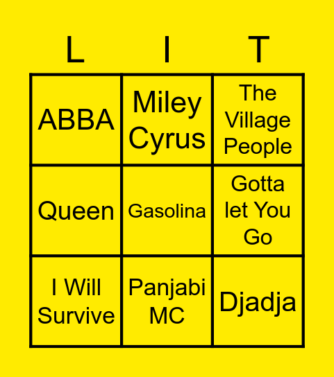 QOMMUNITY DISCO BINGO Card