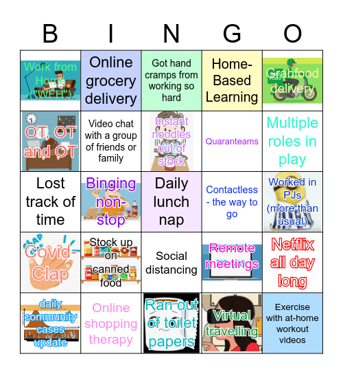 Lockdown Bingo Card