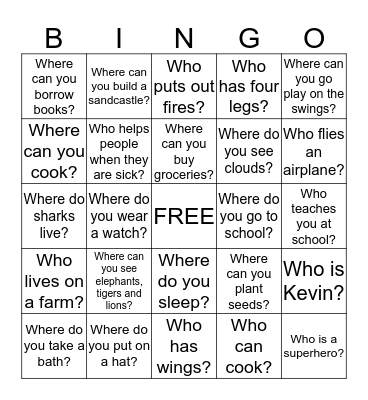 WH-Q BINGO! Bingo Card