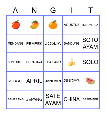 Bingo w/ Noit Bingo Card