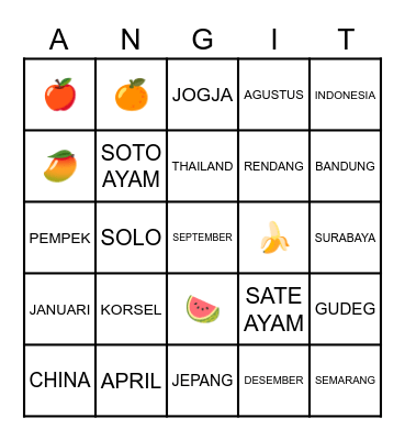 Bingo w/ Noit Bingo Card