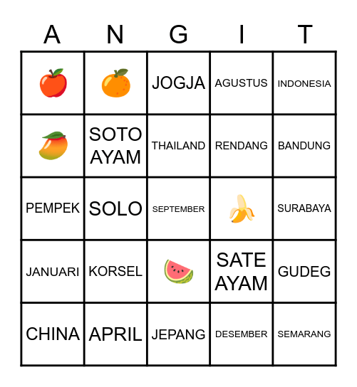 Bingo w/ Noit Bingo Card