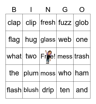 Spelling Word Review Bingo Card
