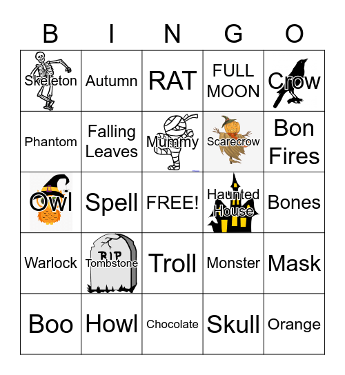 HALLOWEEN BINGO Card