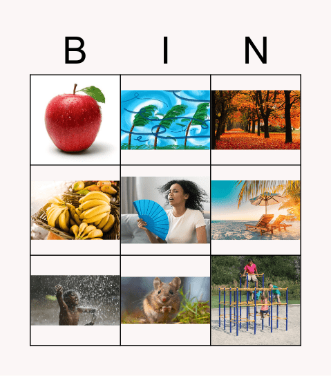 Kids 2 BINGO Card