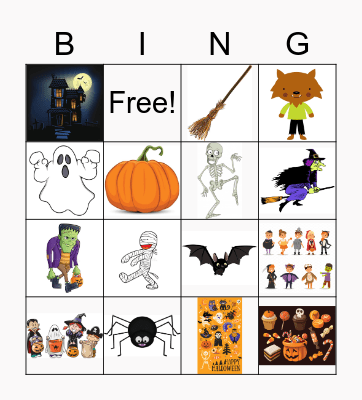 Halloween Bingo Card