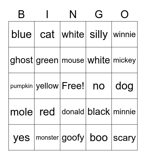 Trial Bingo Card