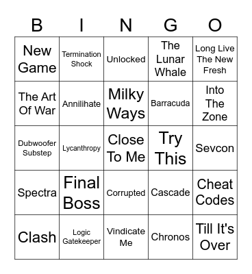 Just Shapes & Beats Main Level Bingo Card