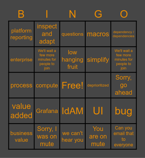 PI5 Bingo Bonanza Bingo Card