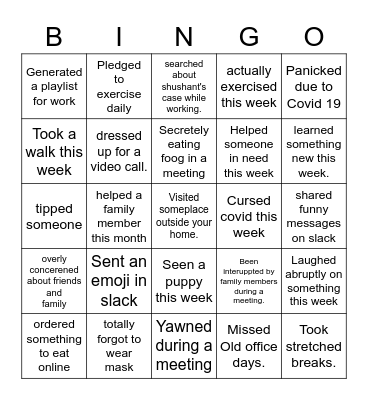 Bingofi Bingo Card