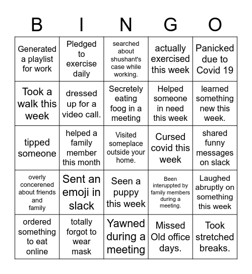 Bingofi Bingo Card