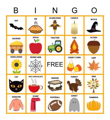 FALL BINGO Card