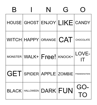 HALLOWEEN BINGO Card