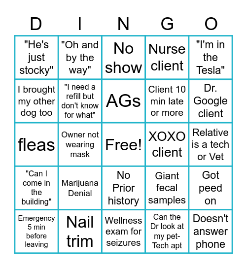 Amici Bingo! Bingo Card