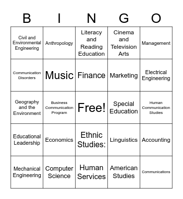 GEAR UP: Career Exploration Bingo Card