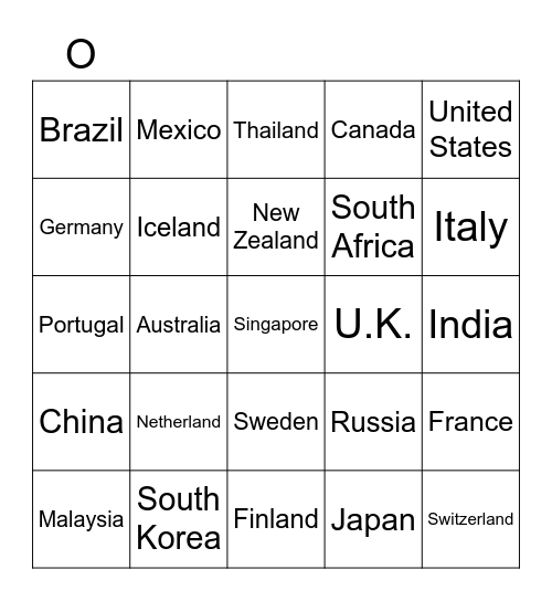 Jane's Place Bingo Card