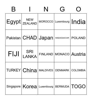 Yuki's Card Bingo Card