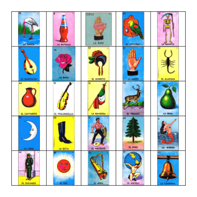 Loteria Bingo Card