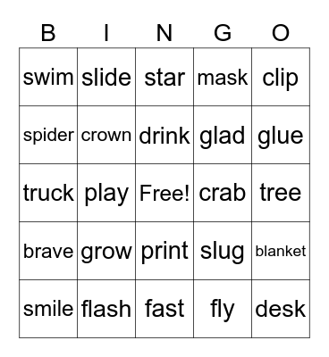 BLENDS Bingo! Bingo Card