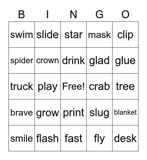 BLENDS Bingo! Bingo Card