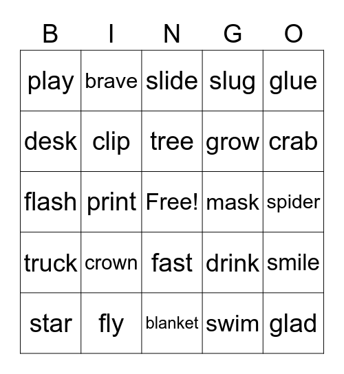 BLENDS Bingo! Bingo Card
