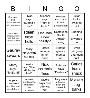 LabXchange retreat bingo Card