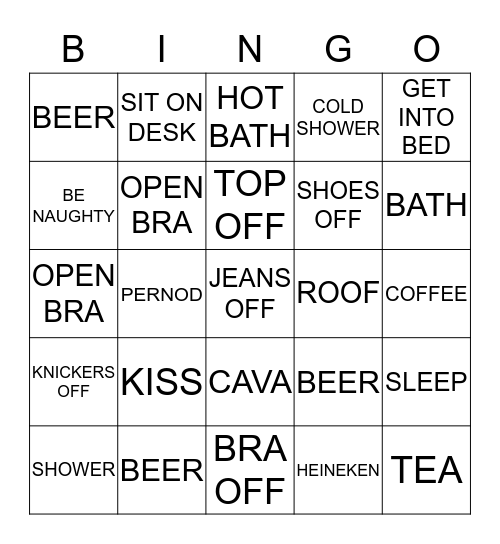 DO YOU WANT TO PLAY Bingo Card